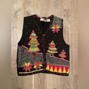 Vintage Christmas Holiday Sweater Vest
